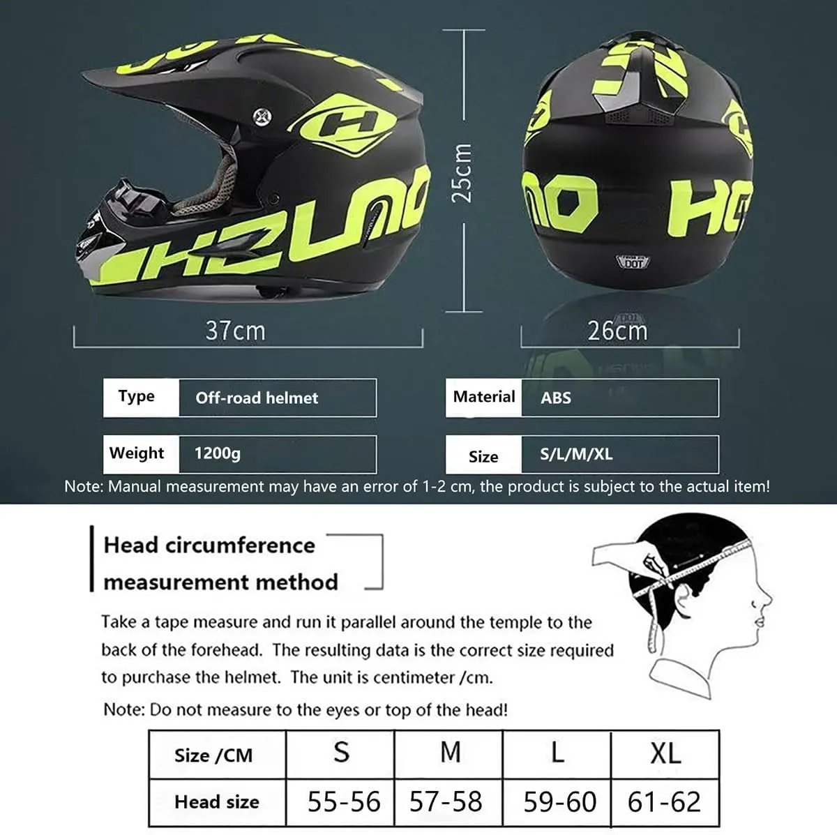 Bluetooth Off Road Motorcycle Helmet, DOT Approved Adult Unisex Full Face Mountain Climbing Helmet with Speakers and Microphone for Cool Offroad BMX Four Wheeler Dirt Bike