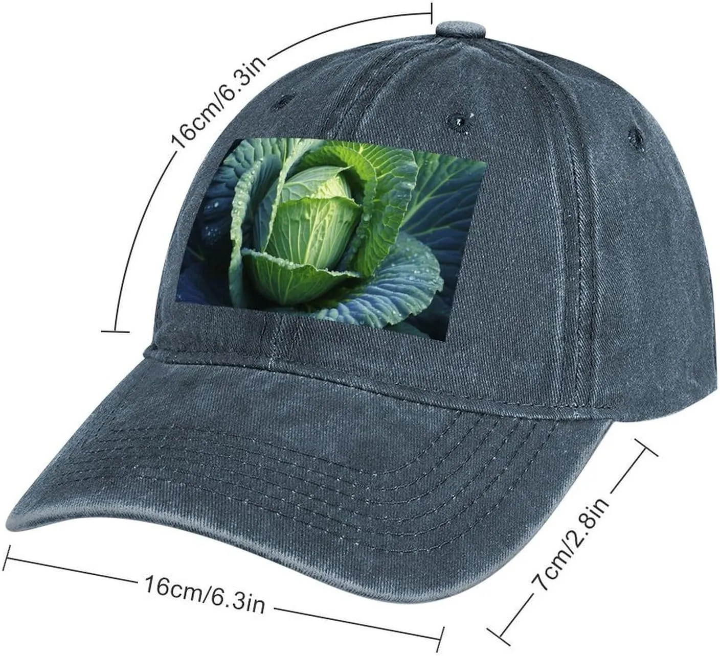Bright Cabbage Baseball Cap for Women Men Golf Dad Hat Adjustable Classic Baseball Hat Outdoor Sports Caps,