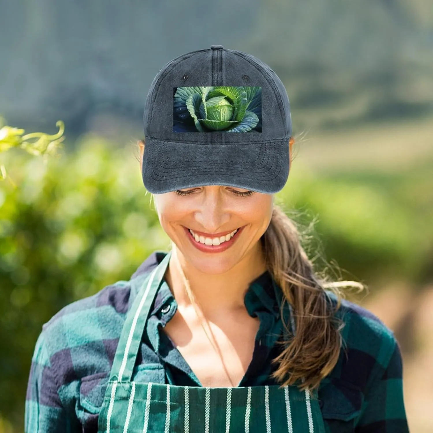 Bright Cabbage Baseball Cap for Women Men Golf Dad Hat Adjustable Classic Baseball Hat Outdoor Sports Caps,