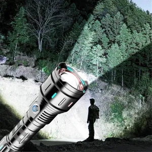 Bright Flashlight LED Rechargeable Lighting Long-Range Light