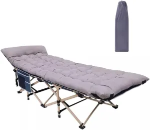 Camping Cots for Adults, Camping Cots with Mattress Portable Folding Cots Adults