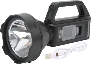 Camping Flashlight, USB Flashlight Portable Flashlight Portable Highlight Flashlight USB Solar Power Recharable for Household Emergency Camping Strong Light