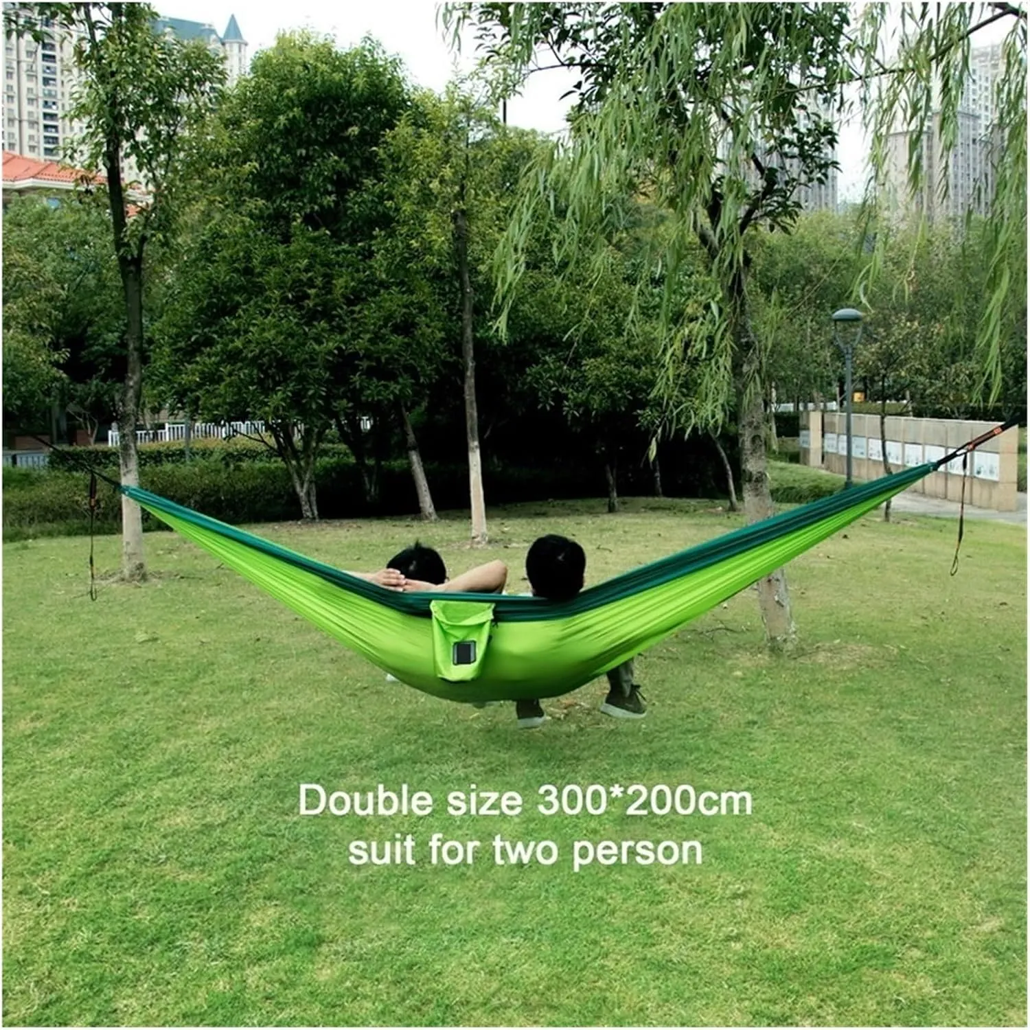 Camping Hammock Portable Nylon Parachute Fabric Single and Double Size Outdoor Camping Hiking Garden Hammock