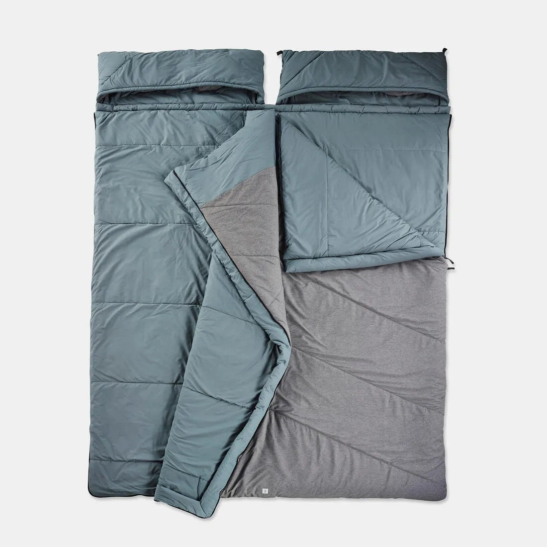 Camping Sleeping Bag Cotton Double 2 Person 0° - Arpenaz