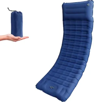 Camping Sleeping Pad, Ultralight 4.7" Thick Inflatable Air Mattress Camping Built in Pillows & Foot Pump, Repair Kit, Lightweight Backpacking Sleeping Pad for Hiking,Camping, Traveling