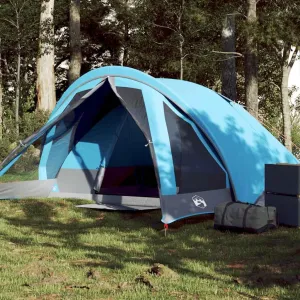 Camping Tent Cabin 4-Person Blue Waterproof7KG