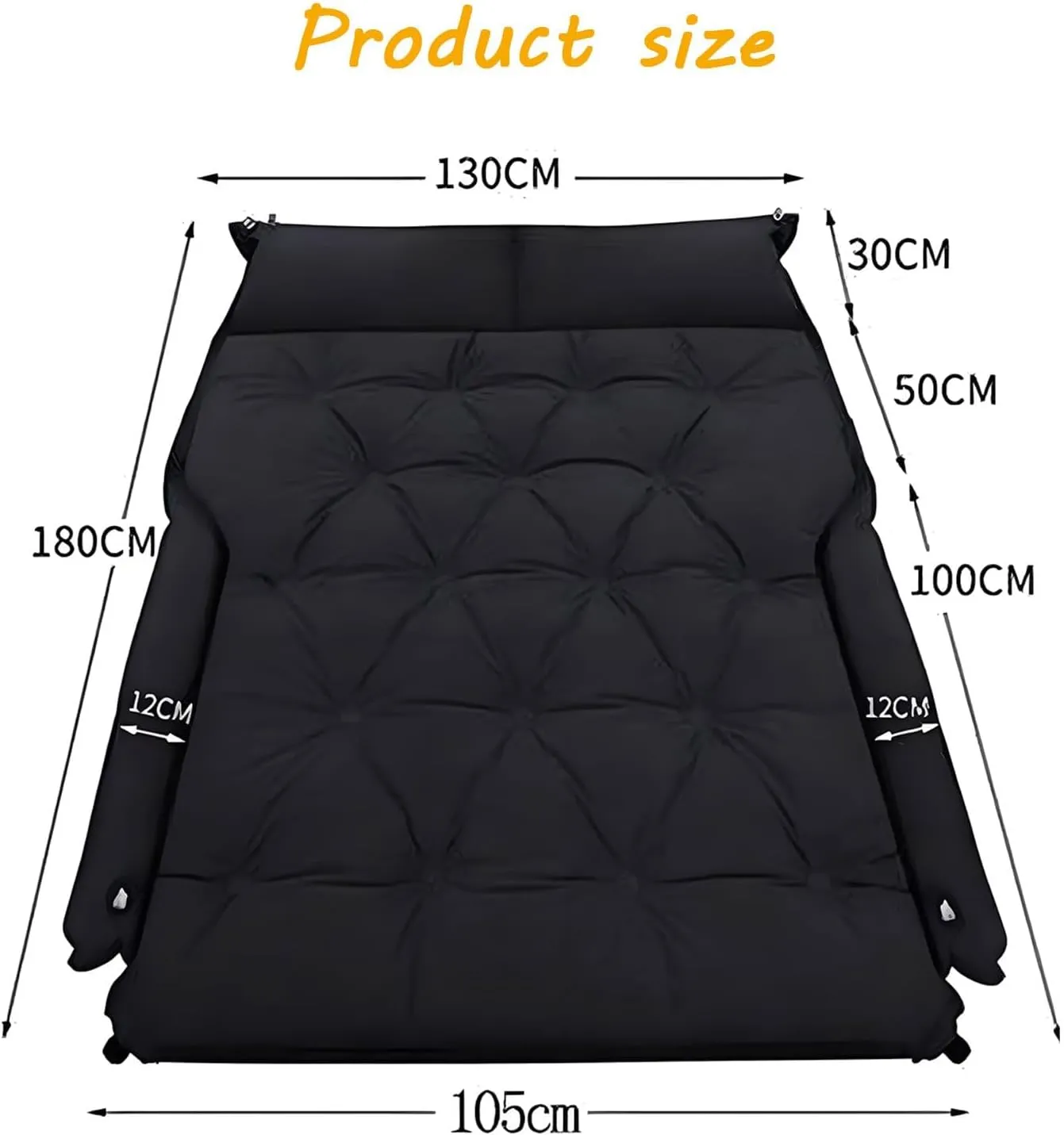 Car Air Mattress for Cadillac Escalade (7Seats) 2021 2022 2023, Folding Double Travel Trunk Sleeping Beds Multi Functional Portable Camping Equipment,E