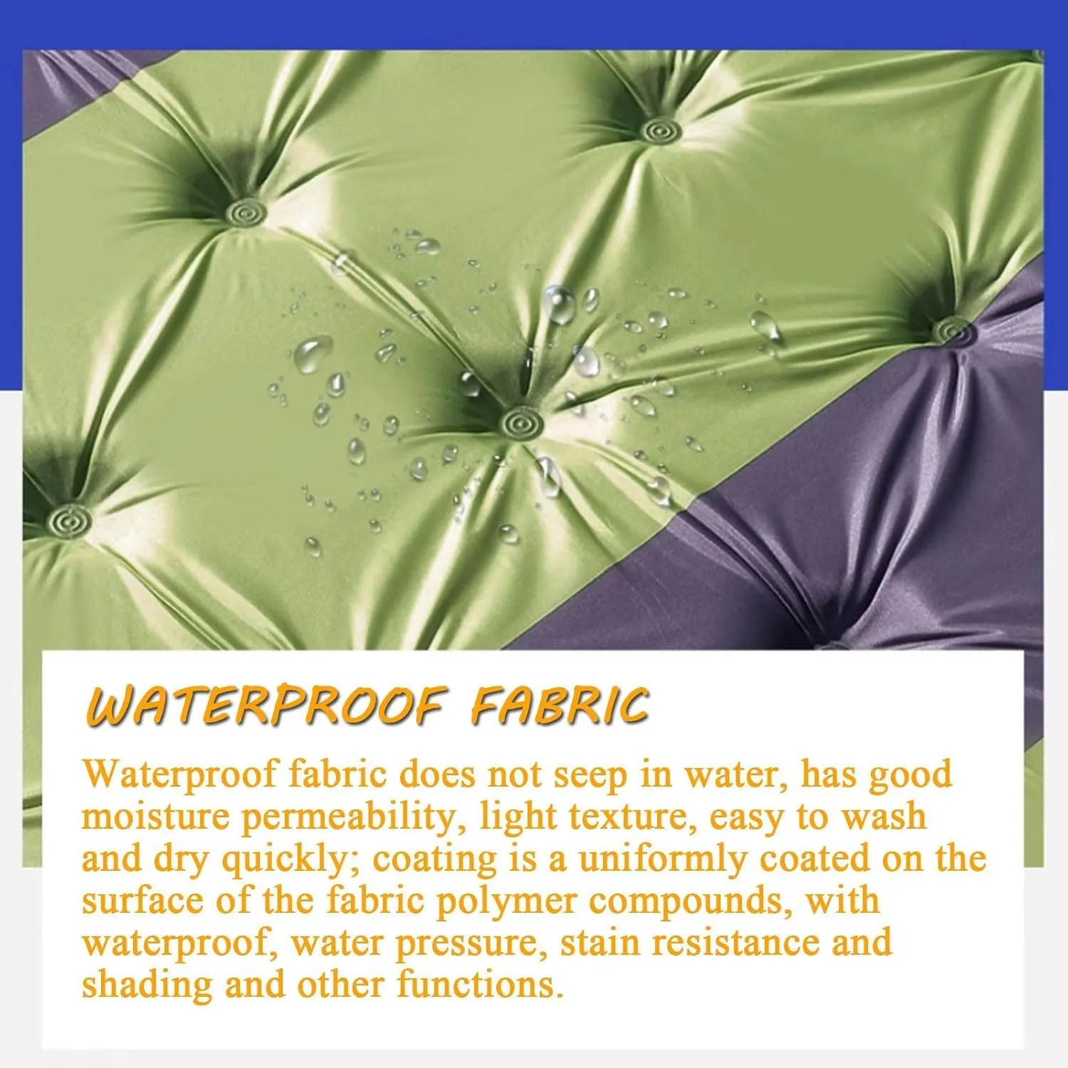Car Air Mattress for Hyundai EON 2011 2012 2013 2014 2015 2016 2017 2018 2019, Foldable Inflatable Car Mattress Portable Flocking Thickened for Outdoor Camping Car Accessories,Blue