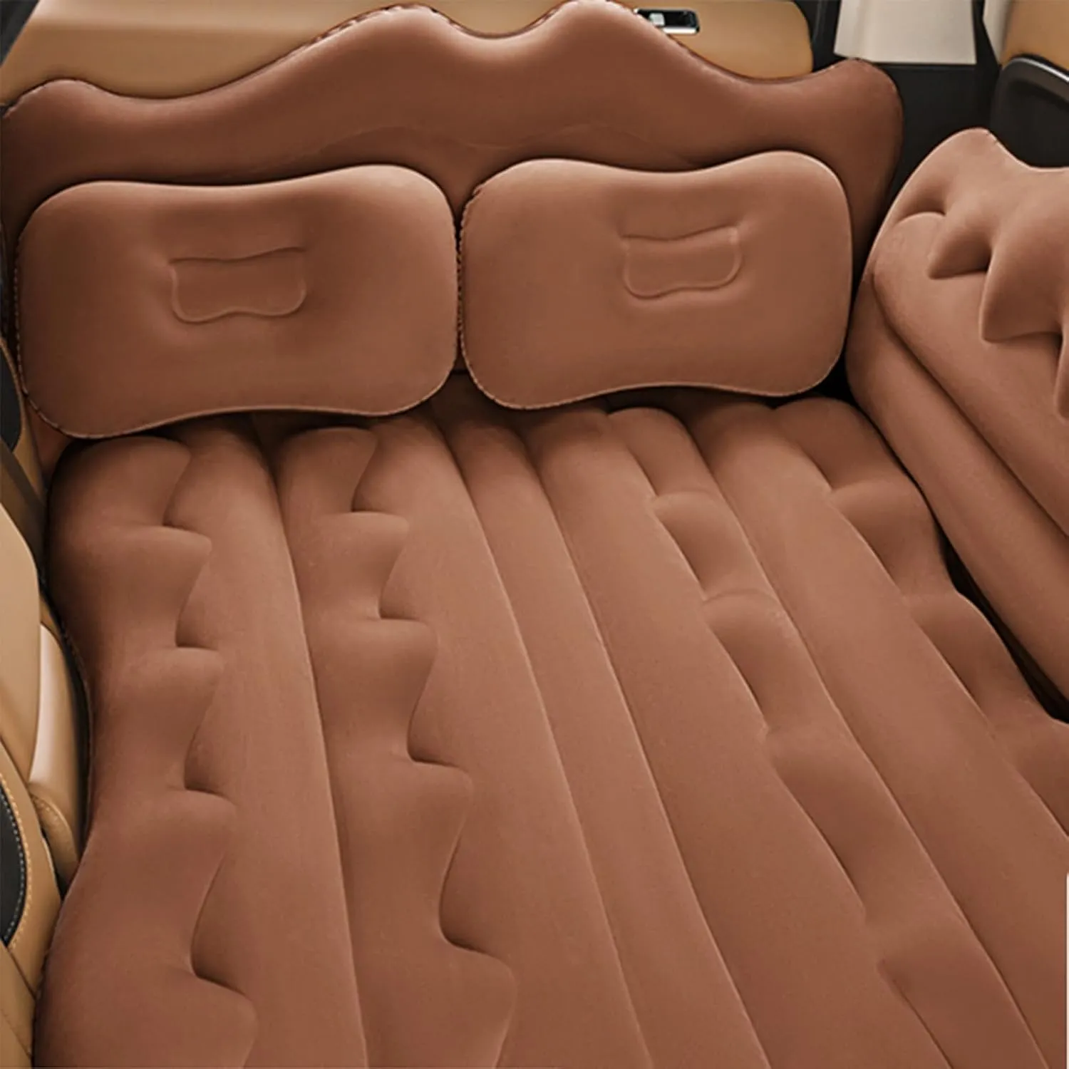 Car Air Mattress for Lynk & Co 09,7seats 2021 2022 2023 2024 Thickened Durable Car Camping Air Mattress Bed with Air Pump Inflatable Sleeping Mat,D