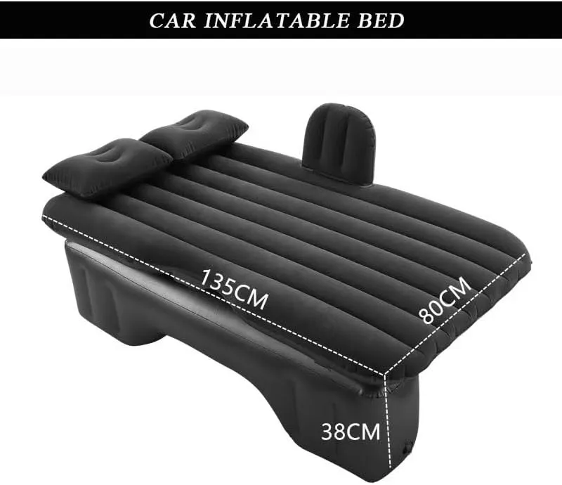 Car Air Mattress for Subaru Outback (5th Gen) 2015–2019, Inflatable Back Seat Sleeping Pad with Pump & 2 Pillows, Folding Portable Camping Bed for Travel& Road Trips,Blue