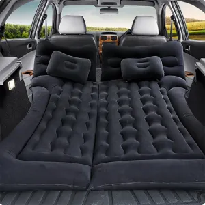 Car Air Mattress for Volvo XC90 7seats 2015-2023, Trunk Rear Seat Inflatable Thickened Flocking Travel Camping Bed, Air Pump 2 Pillows,Black