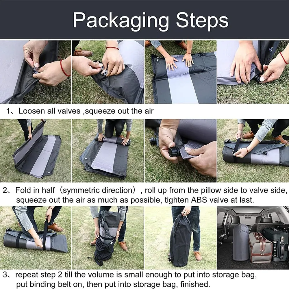 Car Automatic Inflatable Bed for BMW X6 G06 2019 2020 2021 2022 2023, Portable Movable Thickened Trunk Sleeping Bed Outdoor Camping Hiking Air Mattress,Grey