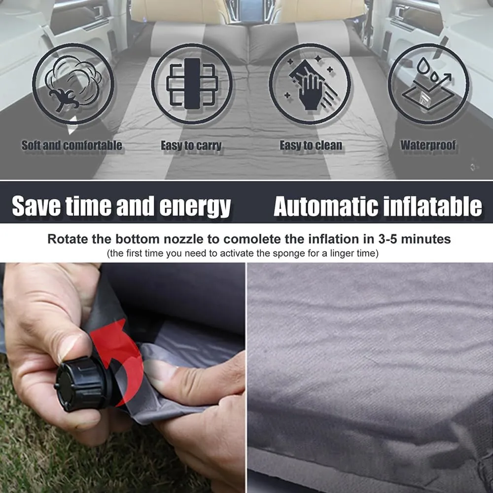 Car Automatic Inflatable Bed for Infiniti FX 2008 2009 2010 2011 2012 2013, Portable Movable Thickened Trunk Sleeping Bed Outdoor Camping Hiking Air Mattress,Green