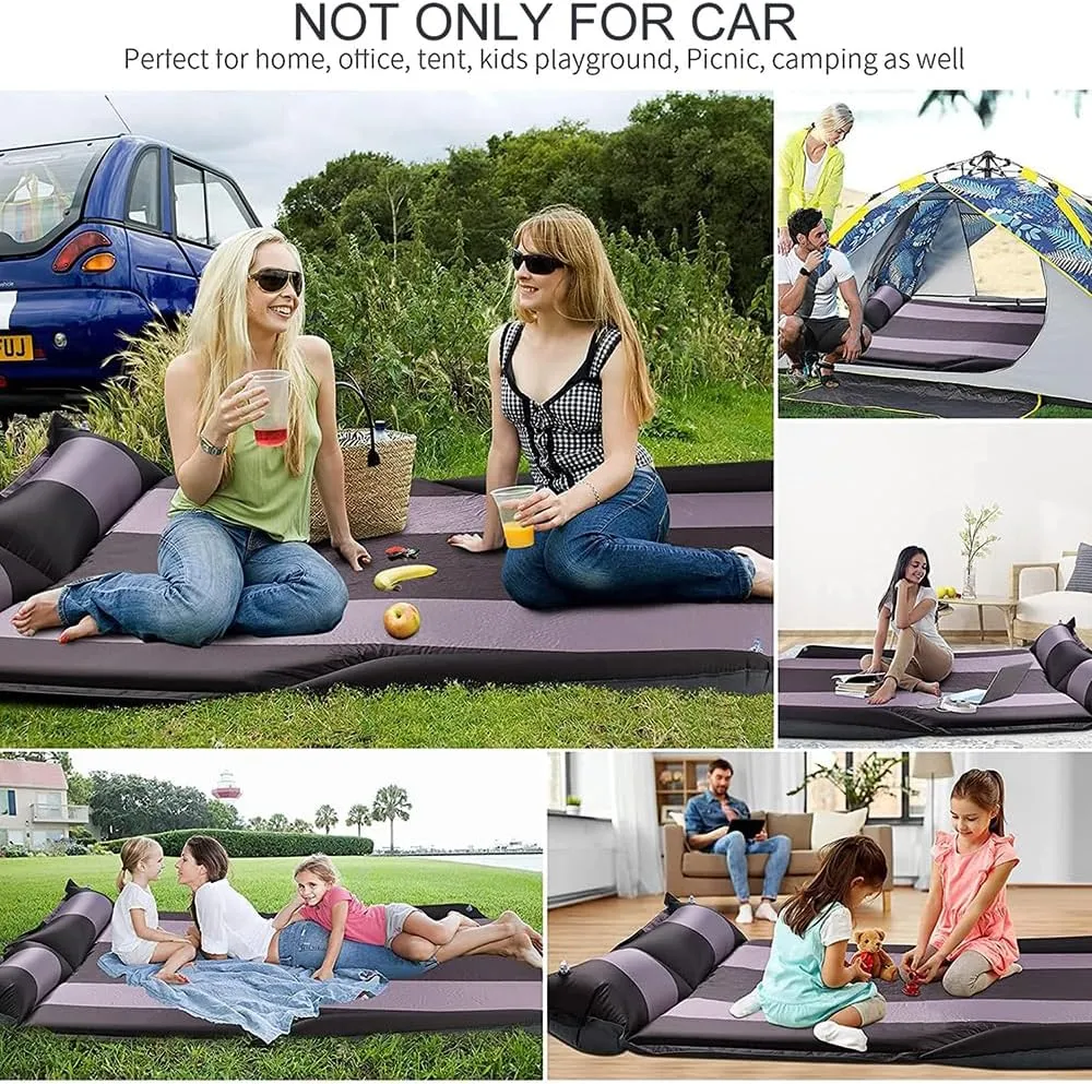 Car Automatic Inflatable Bed for Infiniti FX 2008 2009 2010 2011 2012 2013, Portable Movable Thickened Trunk Sleeping Bed Outdoor Camping Hiking Air Mattress,Green