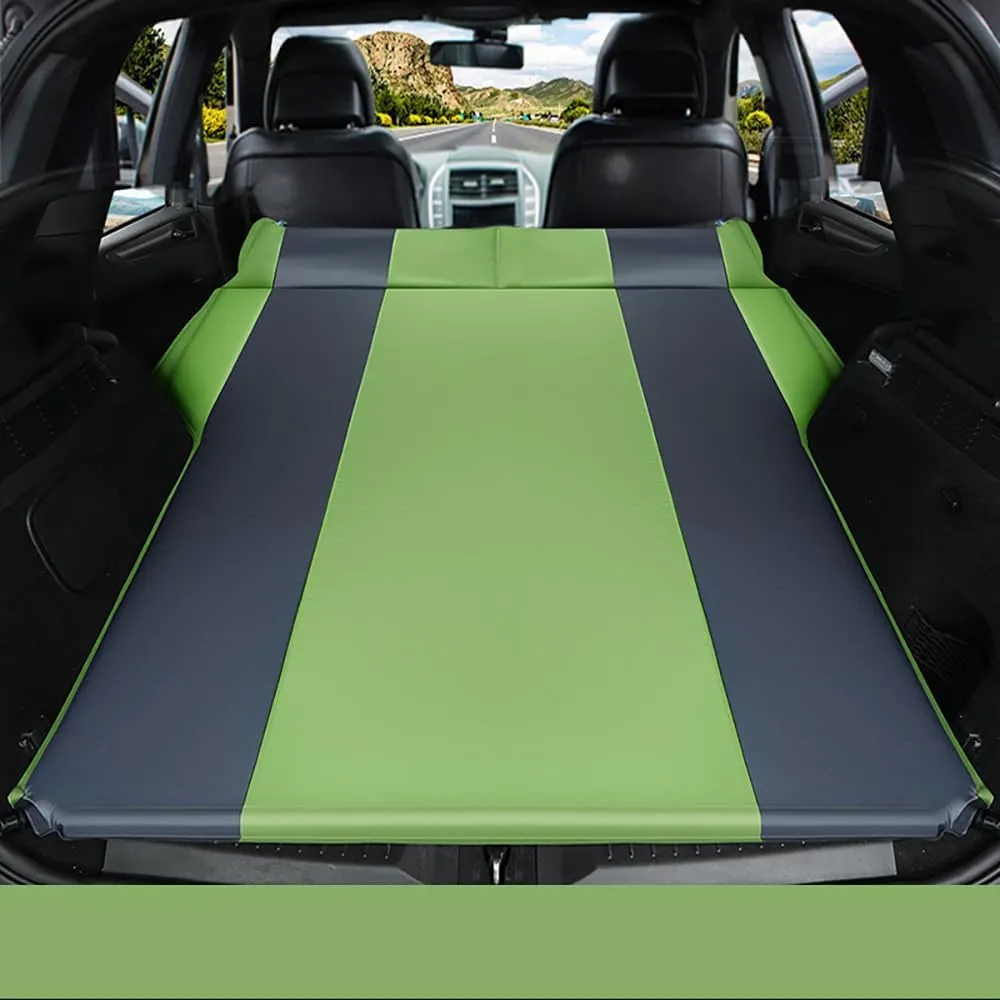 Car Automatic Inflatable Bed for Infiniti FX 2008 2009 2010 2011 2012 2013, Portable Movable Thickened Trunk Sleeping Bed Outdoor Camping Hiking Air Mattress,Green