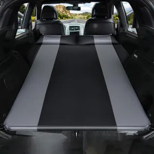 Car Automatic Inflatable Bed for Volvo XC90 7seats 2015 2016 2017 2018 2019 2020 2021 2022 2023, Portable Movable Thickened Trunk Sleeping Bed Outdoor Camping Hiking Air Mattress,Grey