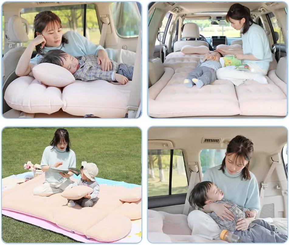 Car Inflatable Air Mattress for Honda HR-V III 2021 2022 2023 Portable Boot Air Mattress Cushion Outdoor Travel Camping Sleeping Gear Accessories,Black