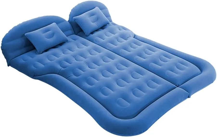 Car Inflatable Air Mattress for Toyota Sequoia II 2007 2008 2009 2010 2011 2012 2013 2014 2015 2016 Portable Boot Air Mattress Cushion Outdoor Travel Camping Sleeping Gear Accessories,Blue