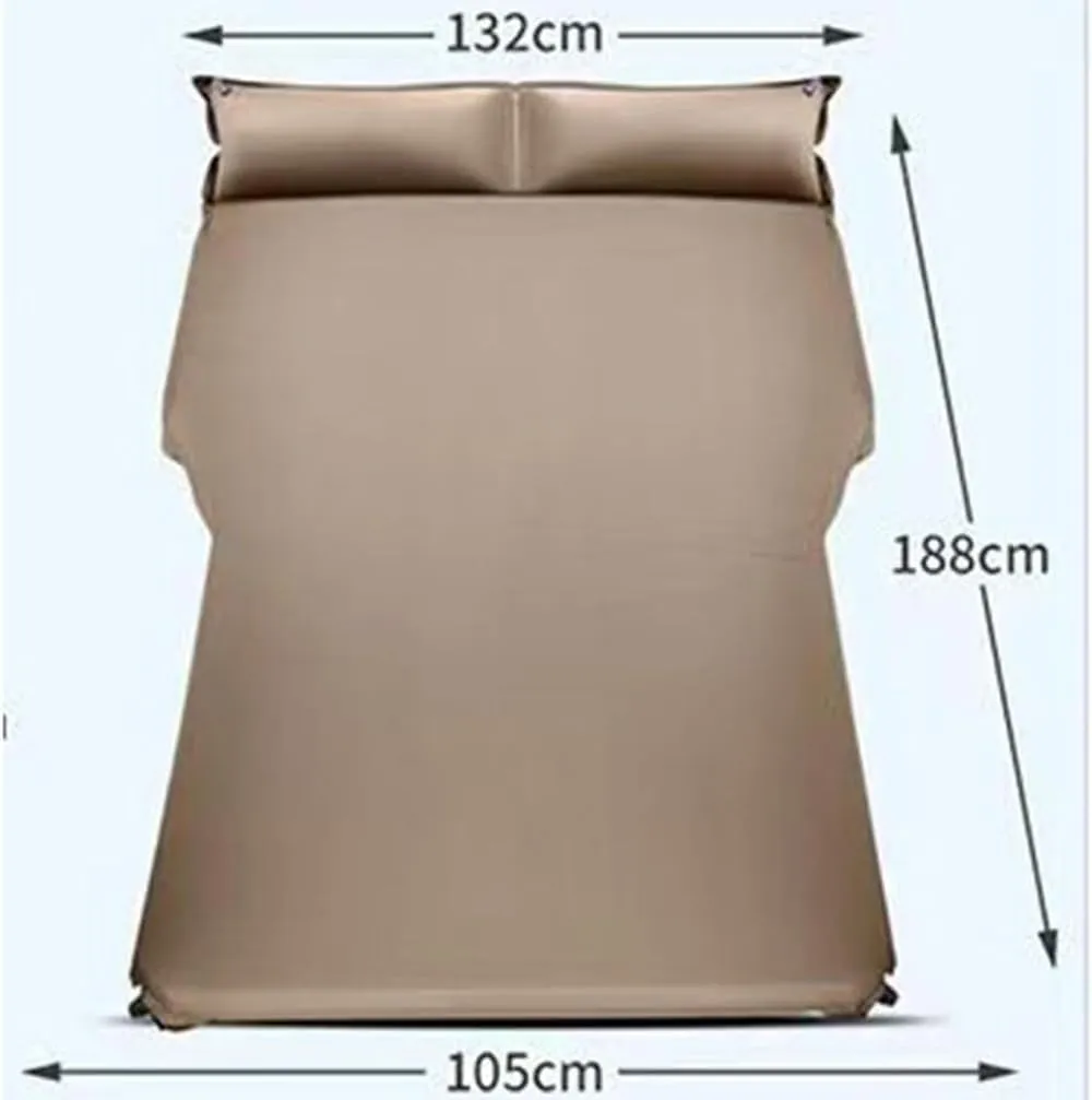 Car Inflatable Mattress for Hyundai Kona Hybrid SX2 2024 2025 Portable Flocking Air Mattress Camping Travel Mattress Auto Accessories,Green