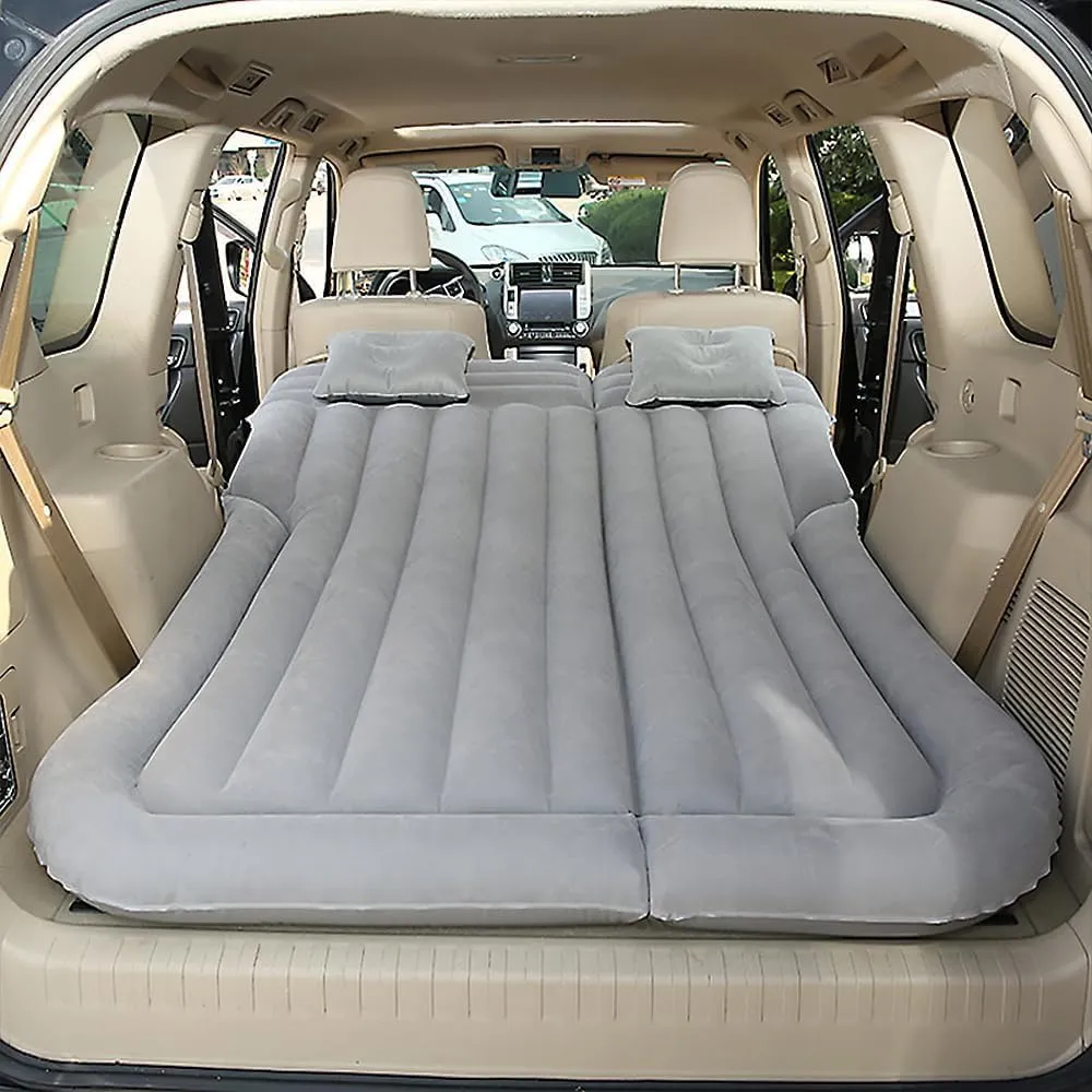 Car Inflatable Mattress for Hyundai Tucson Hybrid 2022 2023 2024 Rear Trunk Air Cushion Camping Travel Folding Self Inflating Sleeping Pad Back Seat Air Mattresses,Grey1