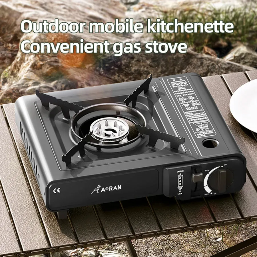 Cassette Stove Household Outdoor Portable Stove Grill 2900W High Fire Gas Stove Suitable for Outdoor Camping Kitchen Barbecue