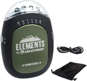 Celestron Elements FireCel Plus – 3-in-1 Flashlight   Hand Warmer   5200 mAh USB Power Bank – Rechargeable Lithium-Ion Battery – White or Red LED Flashlight – Ergonomic – Great for Hiking, Camping