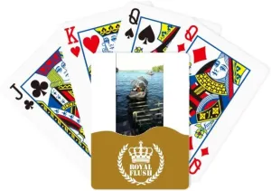 China Lake Fishing Photography Royal Flush Poker Playing Card Game