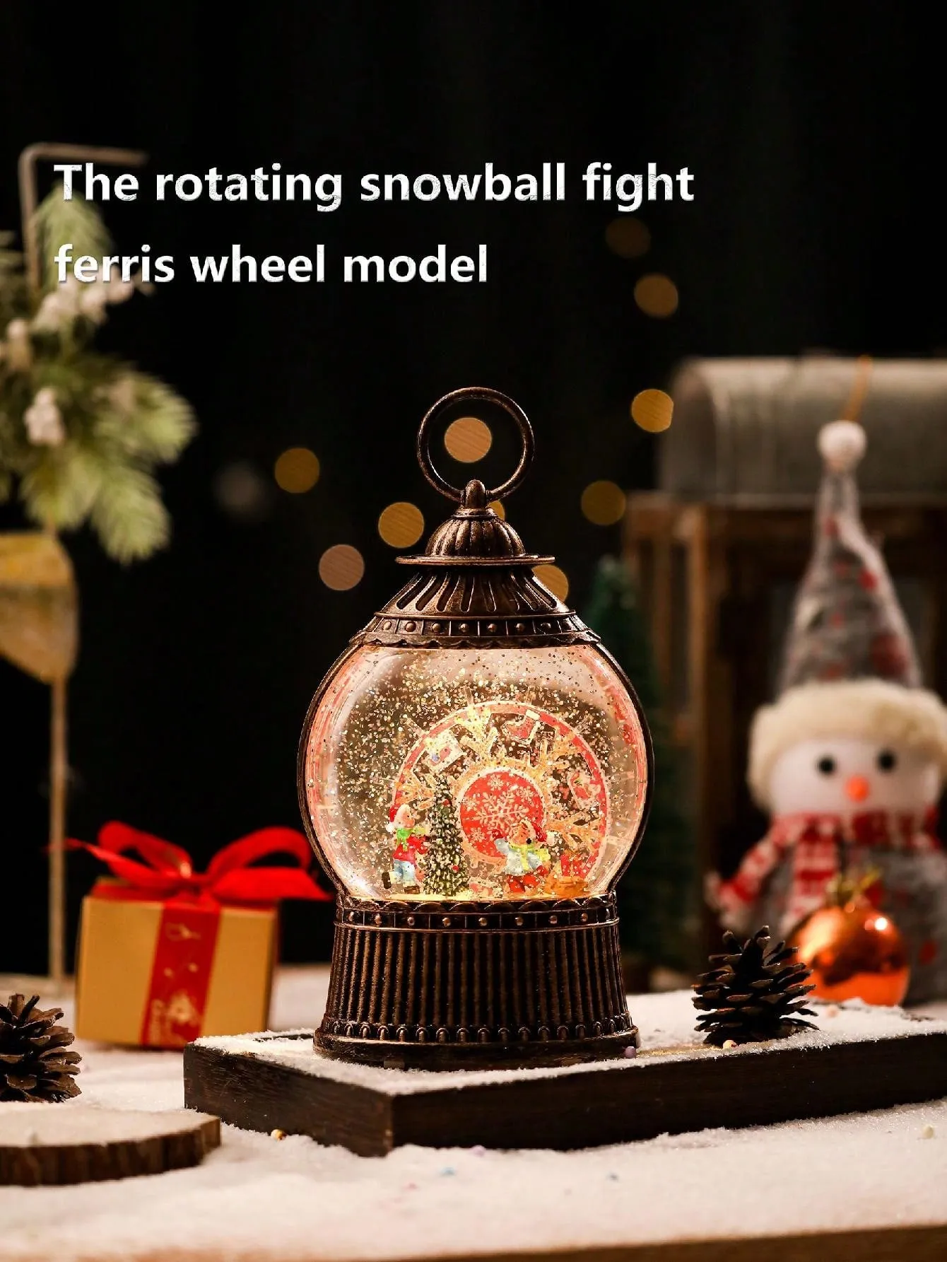 christmas inflatable snow globe|1 Pc Christmas Lantern, Christmas Snow Globe