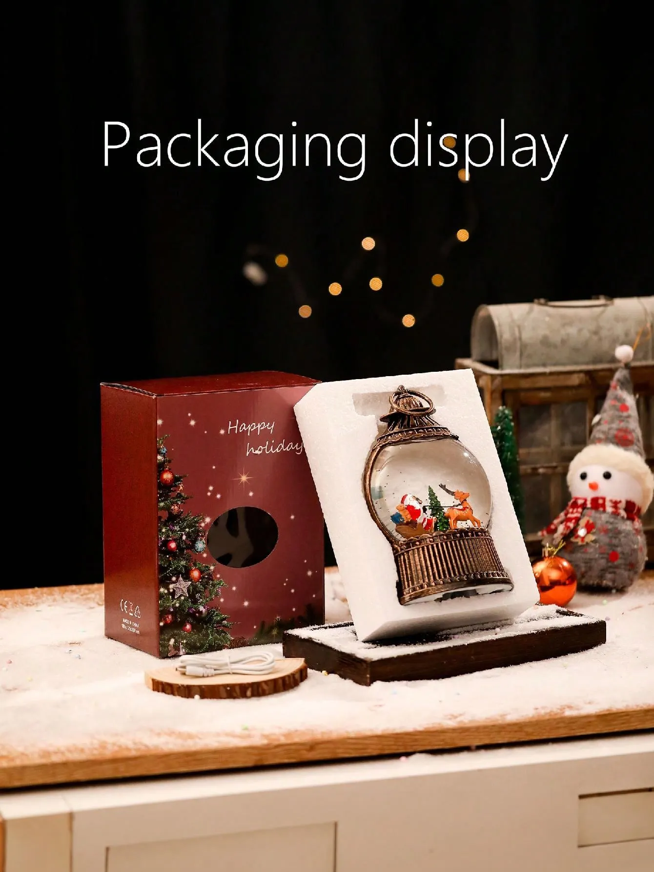 christmas inflatable snow globe|1 Pc Christmas Lantern, Christmas Snow Globe