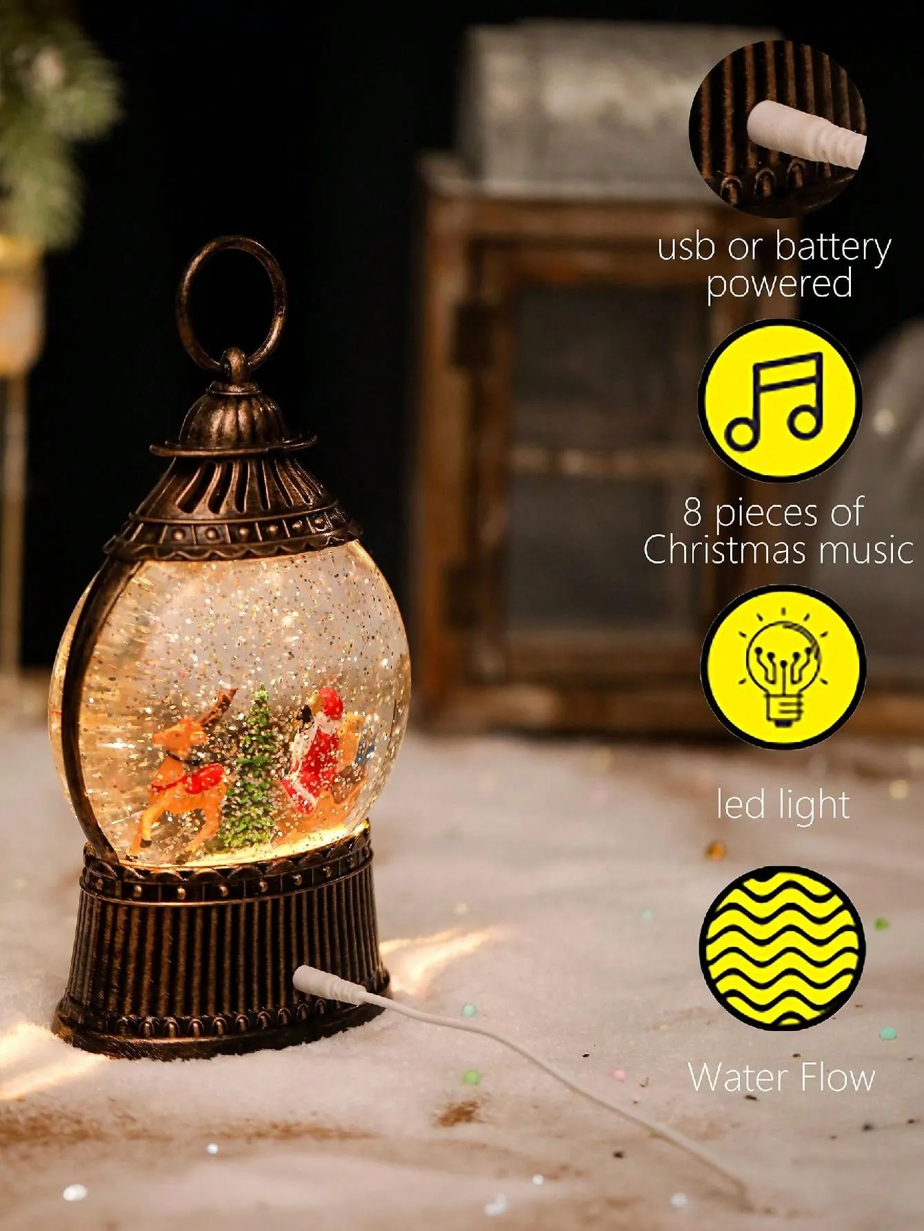 christmas inflatable snow globe|1 Pc Christmas Lantern, Christmas Snow Globe