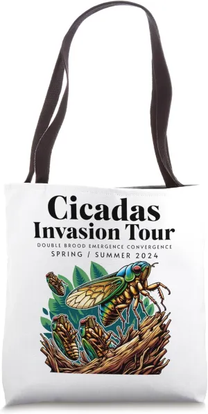 Cicadas Invasion 2024 Double Brood Tote Bag