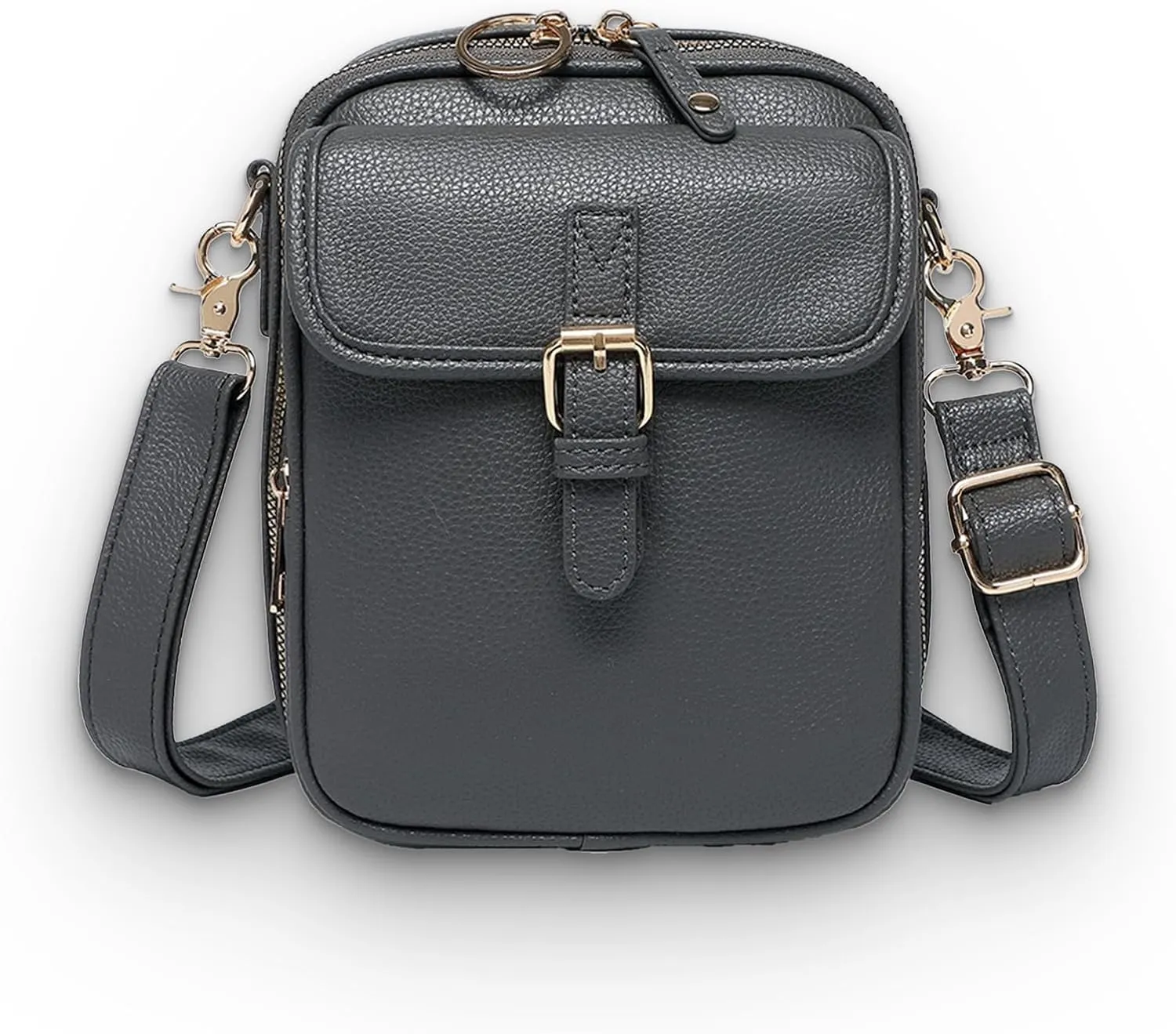 Comebybuy Purse Vintage Mini Messenger Bag, Leather Vintage Double Layer Large Capacity Messenger Bag For Women