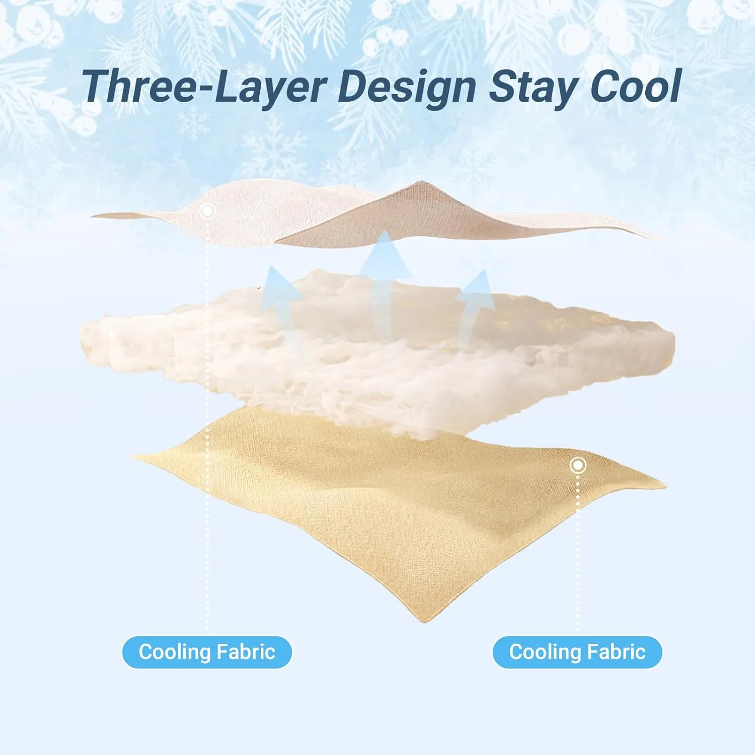Cooling Comforter Queen Size, Double Sided Cooling Blankets for Hot Sleepers, Soft Breathable Lightweight Summer Cooling Comforter for Night Sweats Absorbs Body HEA