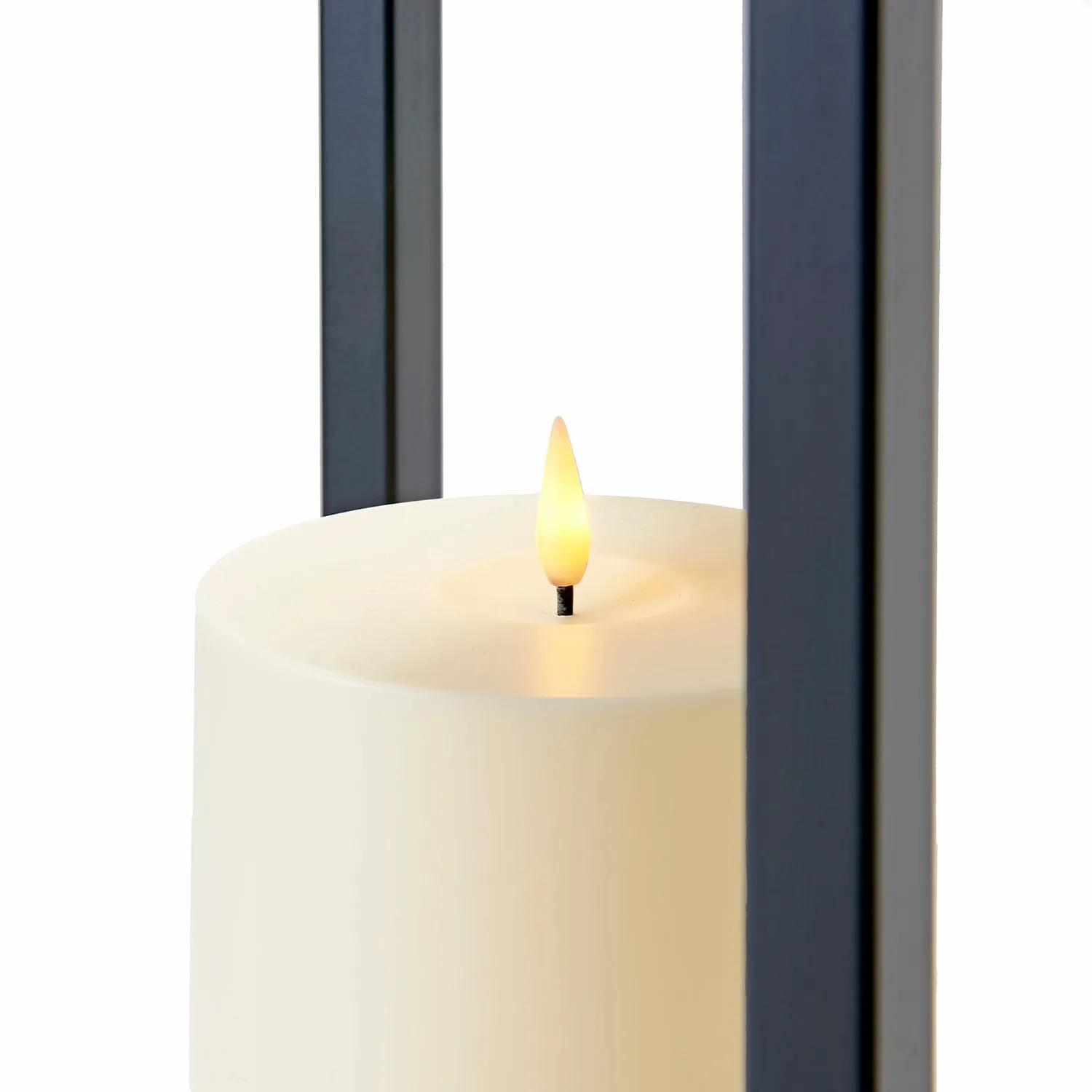 Cooper Outdoor Lantern with Flameless Candle, Medium