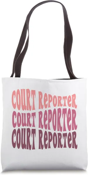 Court Reporter Law Tote Bag