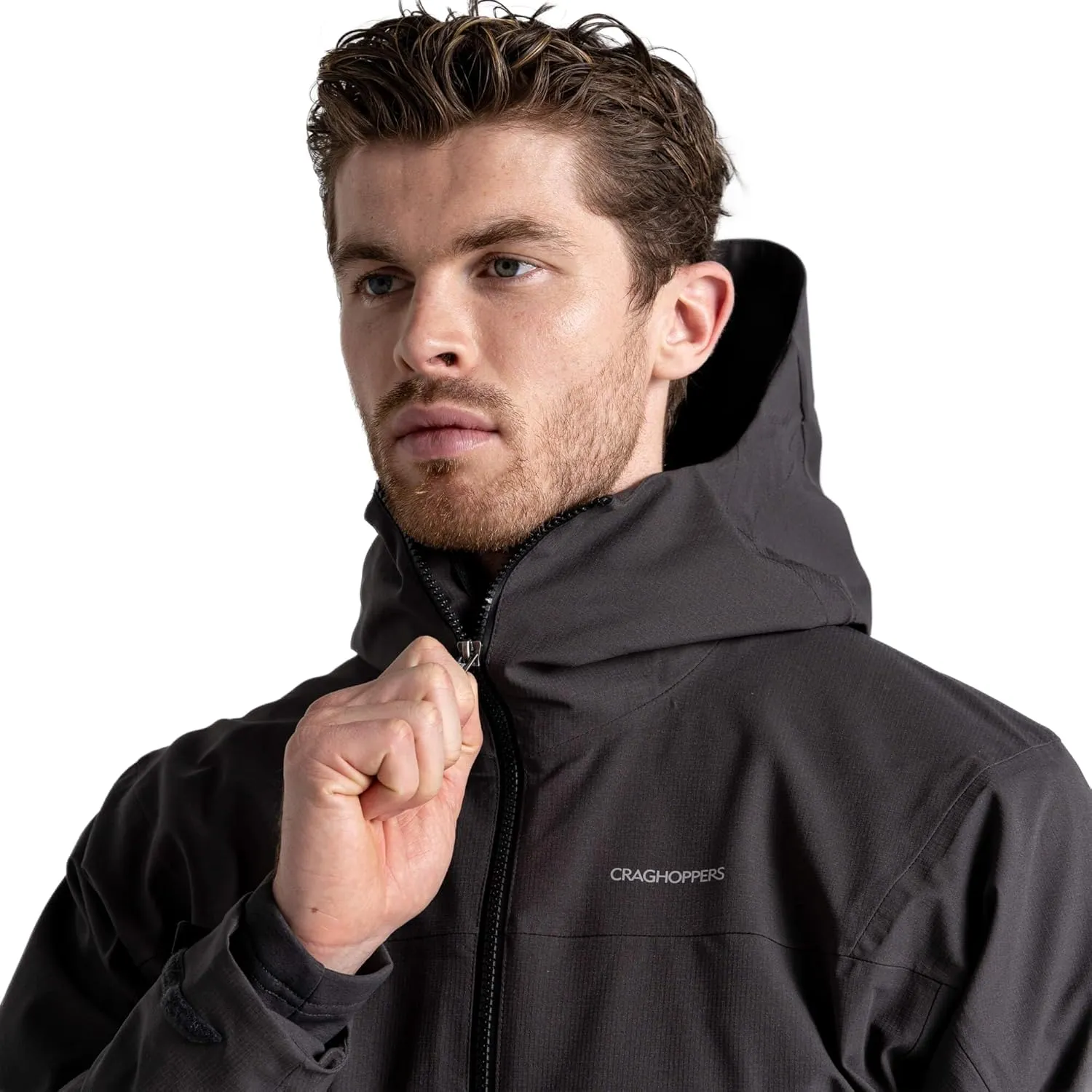 Craghoppers Mens Dynamic Pro Stretch Waterproof-Breathable Rain Jacket