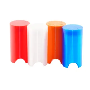 Custom Diffuser compatible with Olight Baton 3 & 4 - Perfect Fit and Enhanced Light Distribution (Red, Blue, Orange, Clear (4 Pack))
