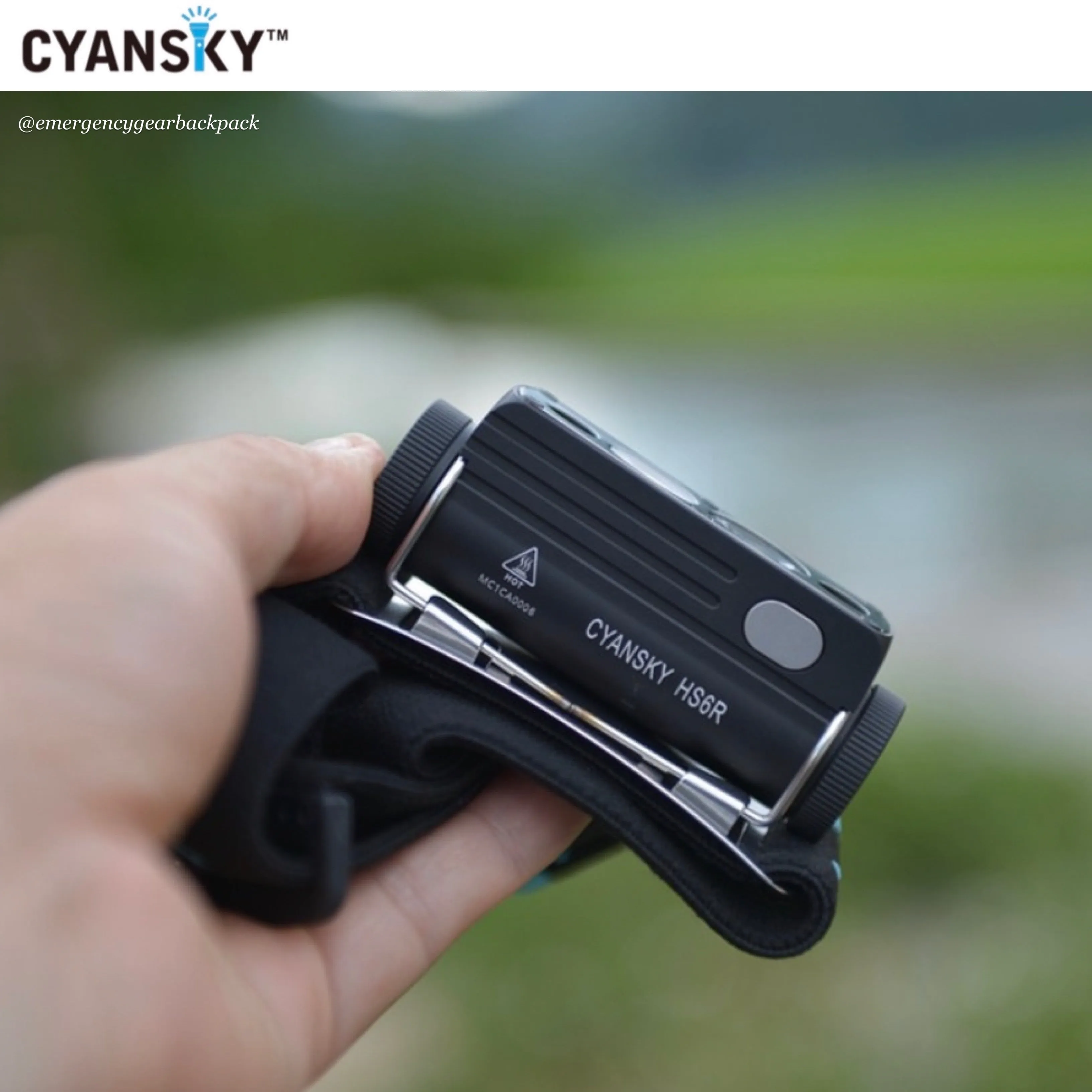Cyansky HS6R Triple Output Headlamp 1400LMS 170M