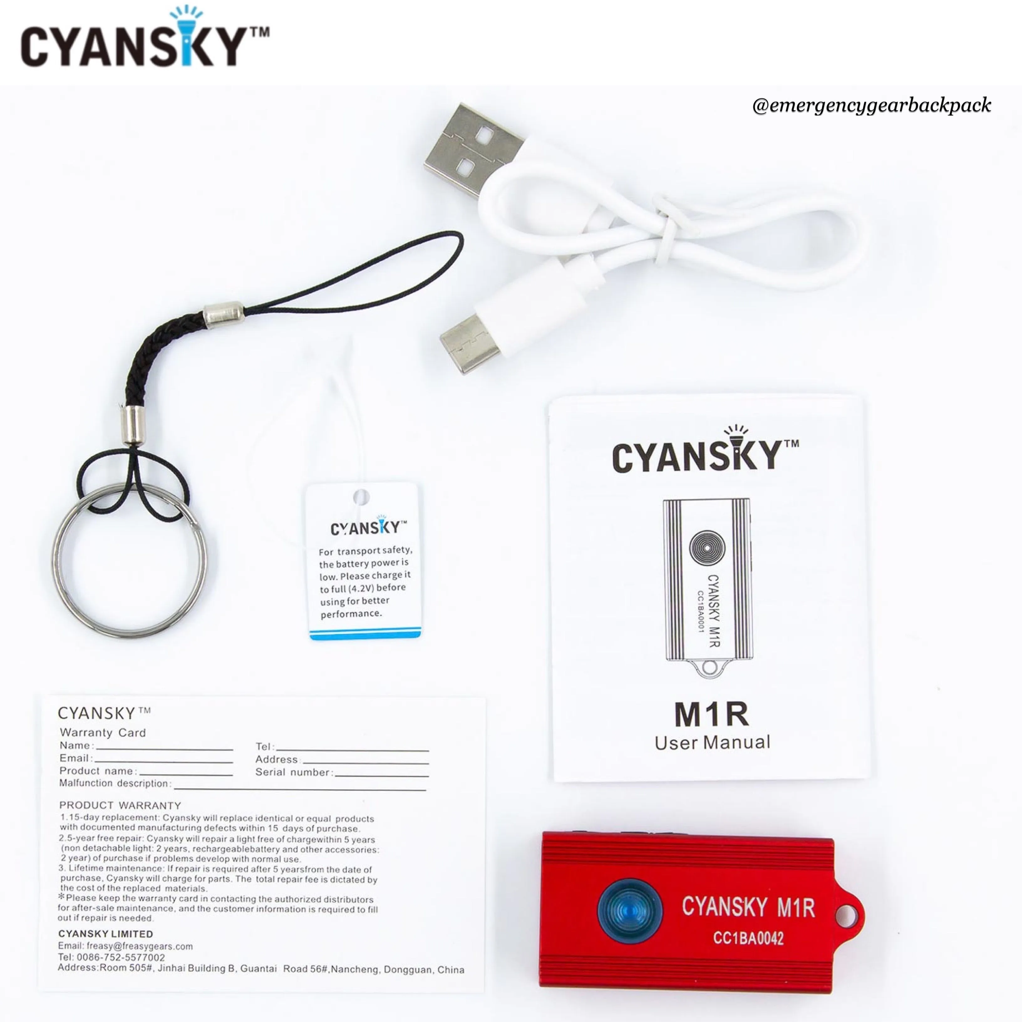 Cyansky M1R Multifunctional Keychain Light
