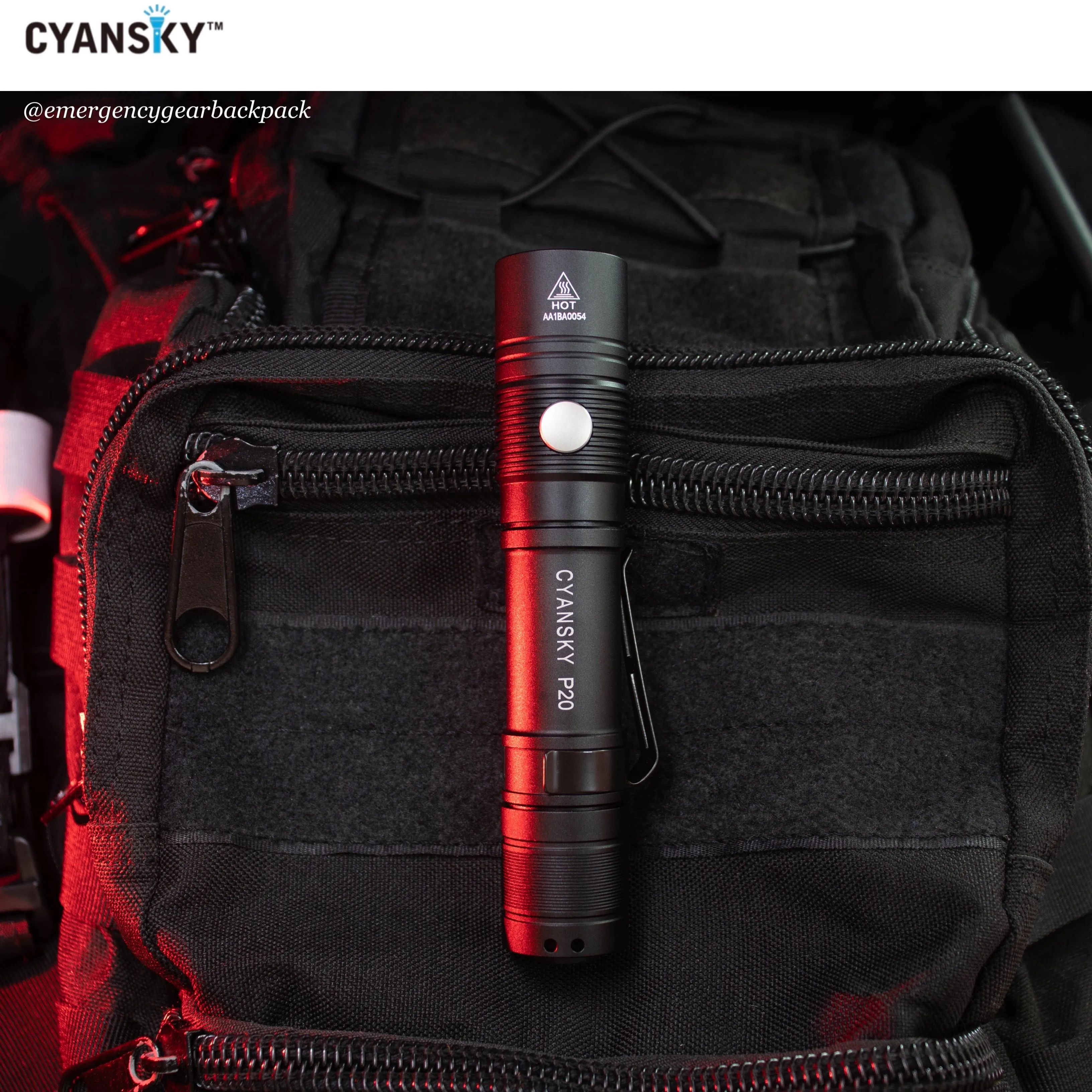 Cyansky P20 EDC Flashlight 1600LMS 240M