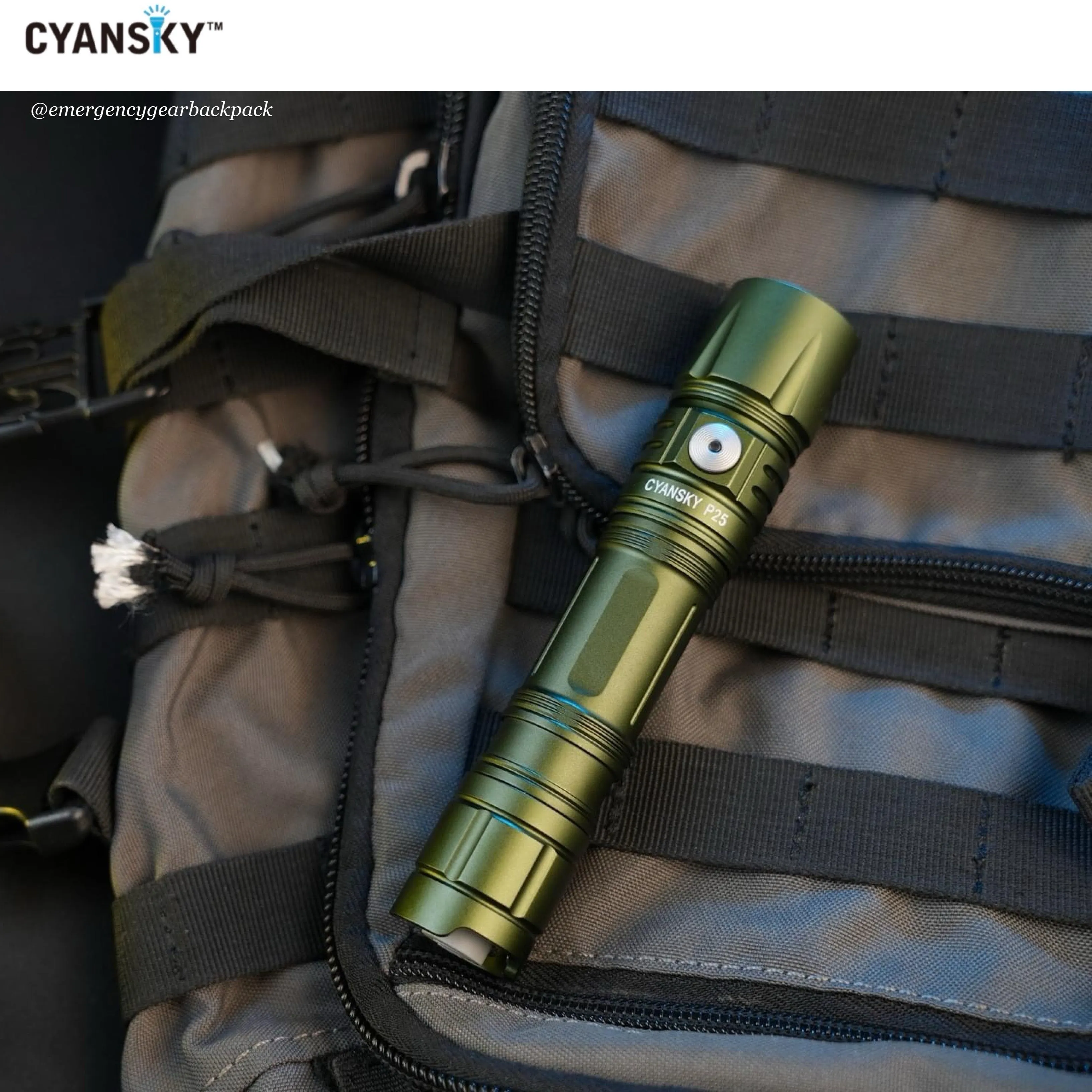 Cyansky P25 V2.0 Outdoor Flashlight 3600LMS 208M