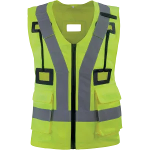 Delta Plus HARVESGI – High-Visibility Vest for Harness Compatibility & Worker Safety