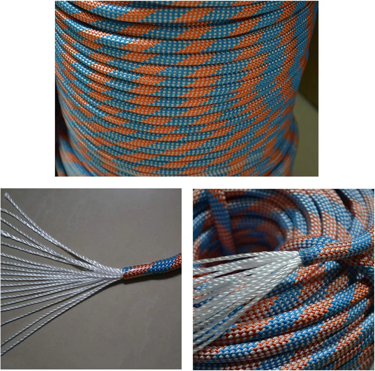 DESERT & FOX Outdoor Emergency Rope,Camping Ropes Climbing Ropes Diameter 9mm 10m/20m/30m/50m Wear Resistant High Strength Hiking Accessory Tool