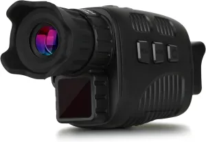 Digital Real Night Vision Monocular Goggle, Infrared Binocular for Hunting, Surveillance, Spotting and Spy, 4X Digital Zoom and Take HD Photo & 960P Video from 200m in Total Darkness