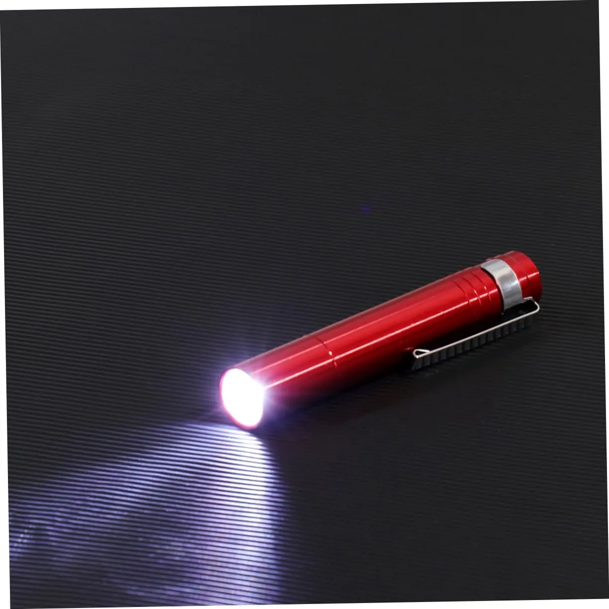 DOITOOL 10 Pcs Handheld Flashlights Pen Flashlight Pocket Torch Small Flashlight Clip-on Fishing