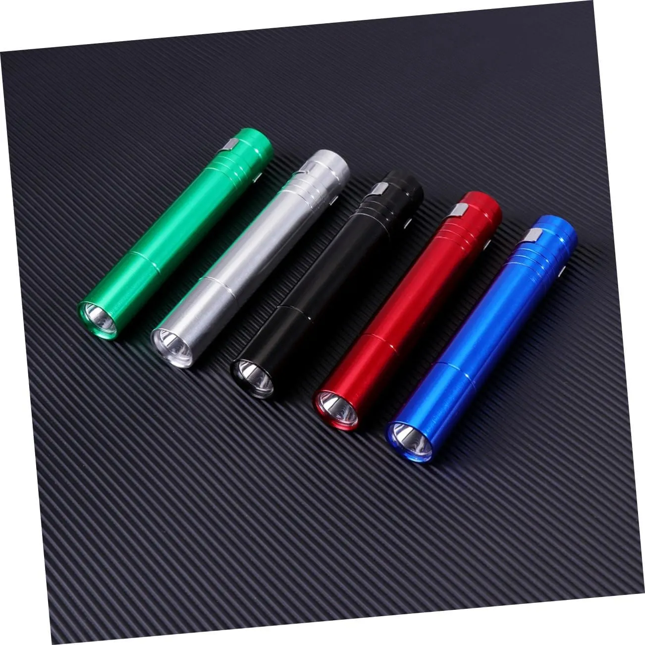 DOITOOL 10 Pcs Handheld Flashlights Pen Flashlight Pocket Torch Small Flashlight Clip-on Fishing