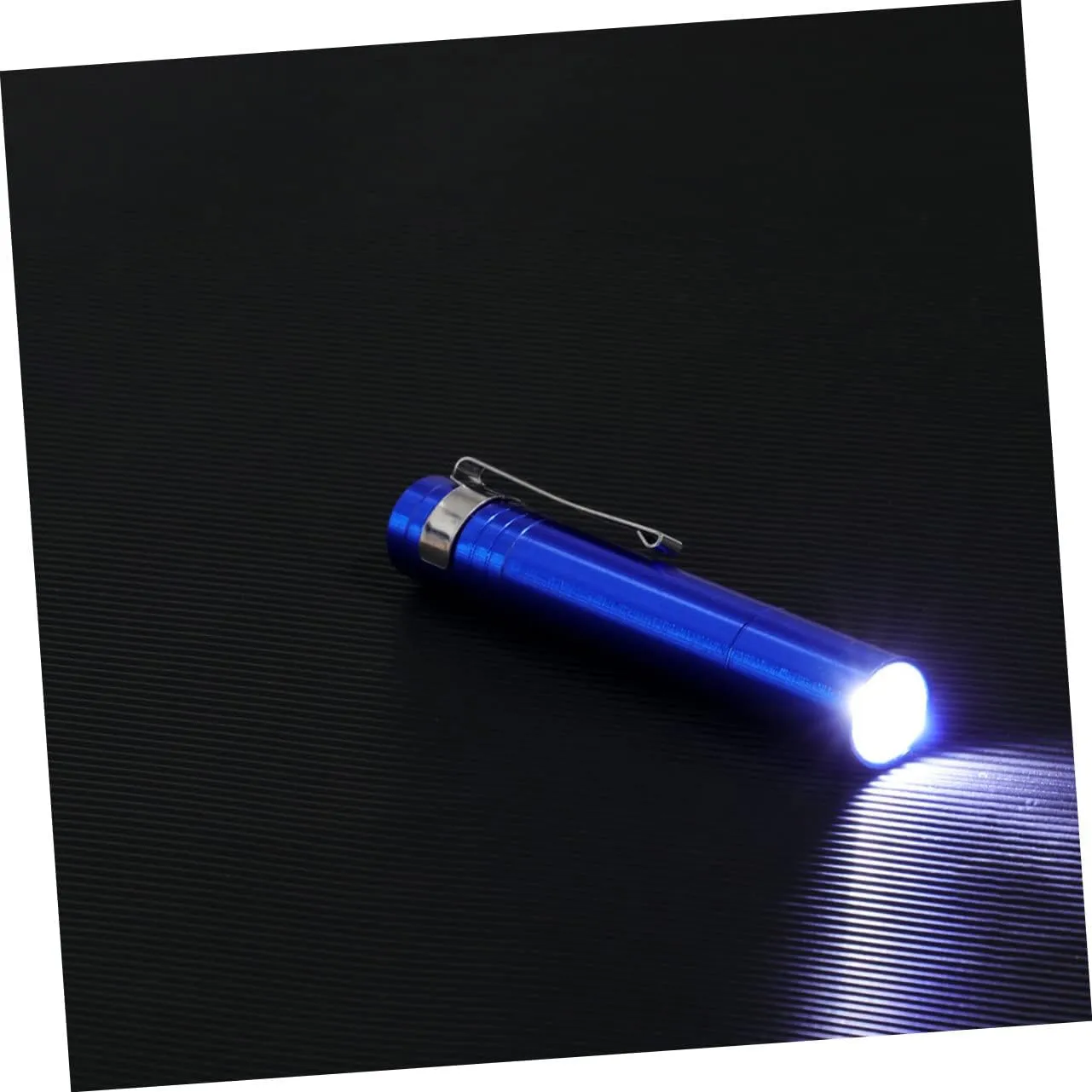 DOITOOL 10 Pcs Handheld Flashlights Pen Flashlight Pocket Torch Small Flashlight Clip-on Fishing
