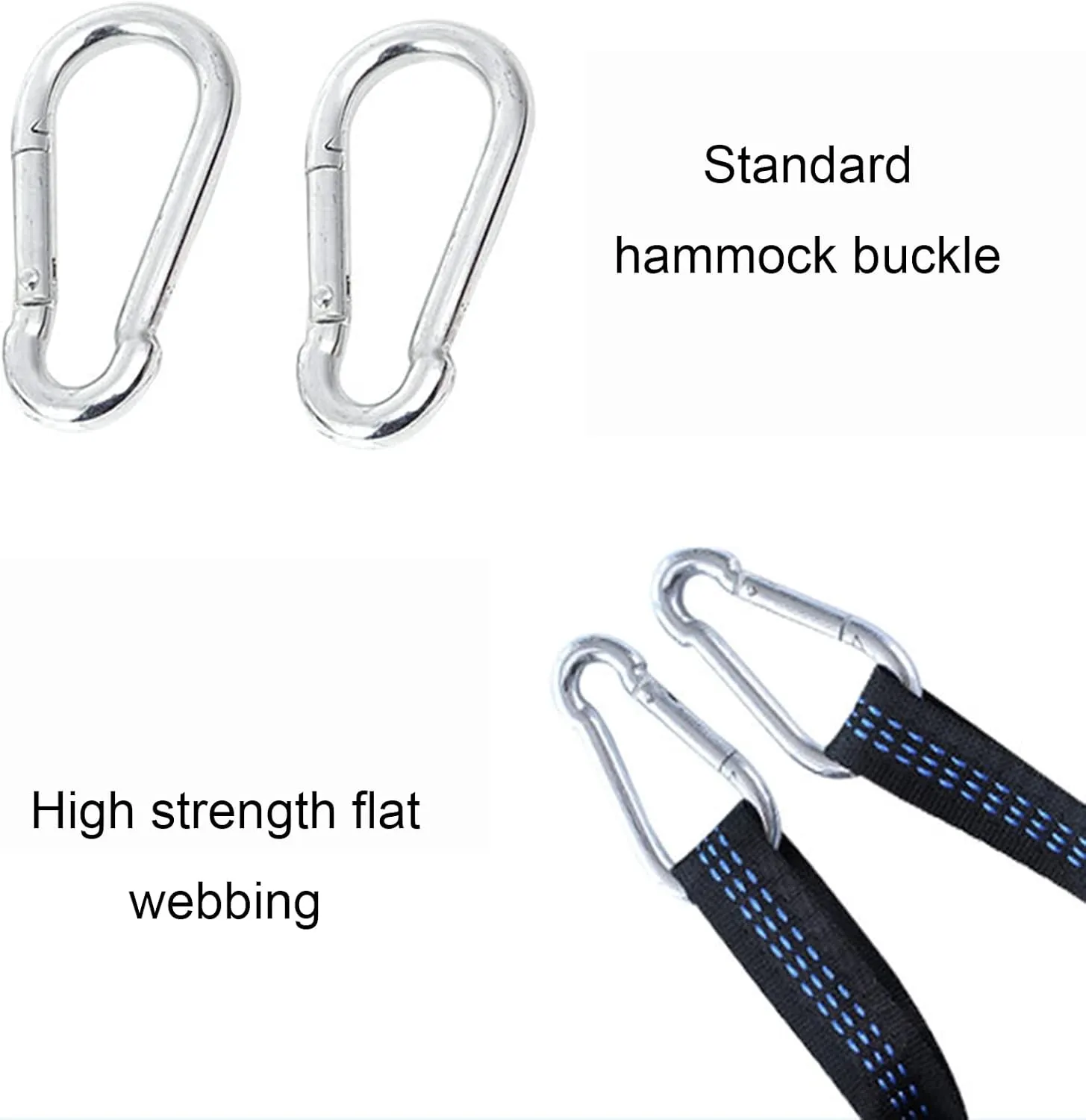 Double Camping Hammock, Lightweight Nylon Parachute Hammocks with 2 Tree Straps, Hammock for Camping Double Hammocks Gear for The Outdoors Travel (Orange)