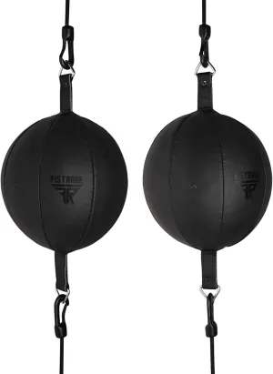 Double End Leather Training Dodge MMA Boxing Floor to Ceiling Punch Speed Ball Bag Kit Rope Bean Ball Hanging Swivel Kicking Workout for Fitness.