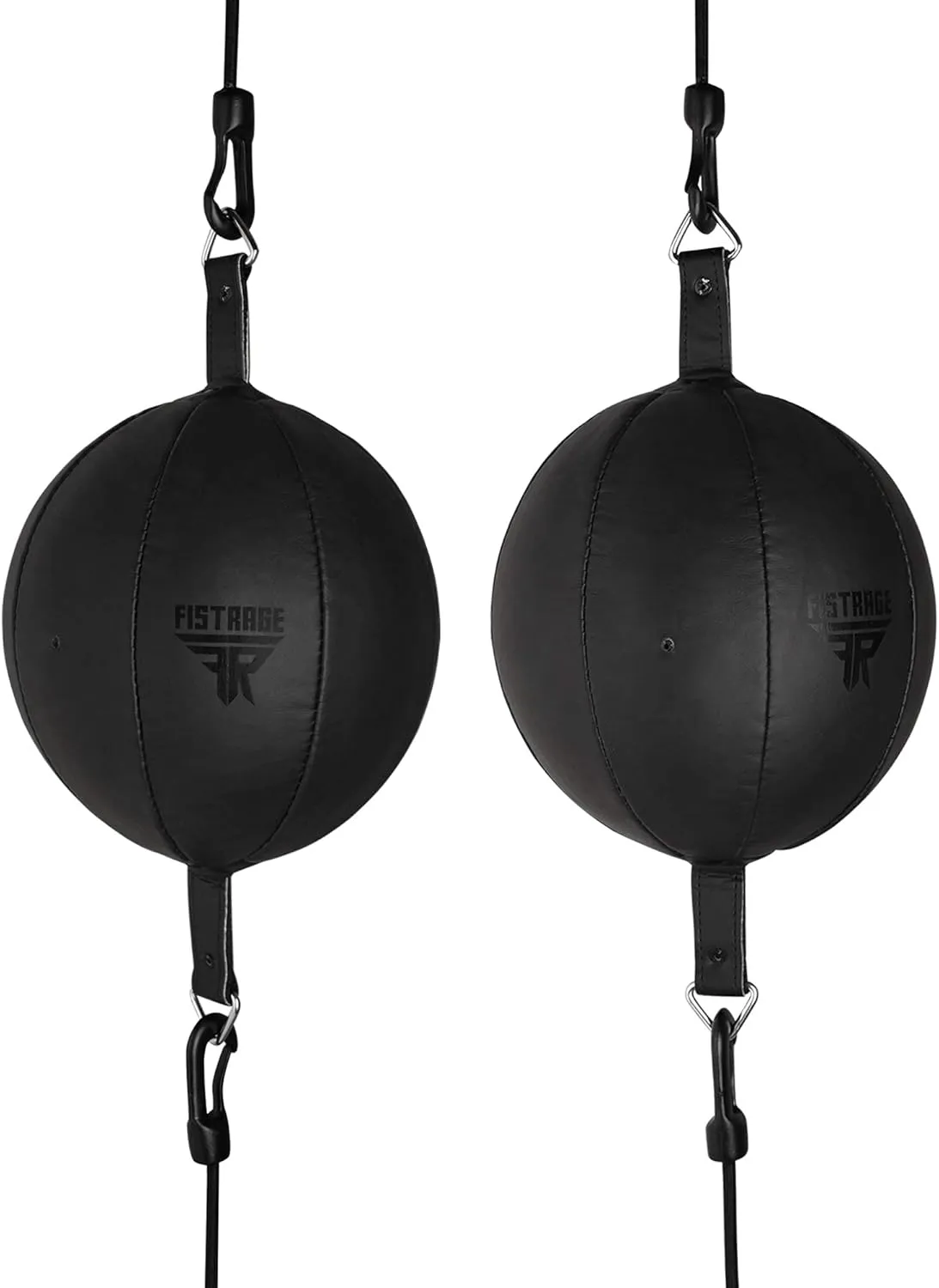 Double End Leather Training Dodge MMA Boxing Floor to Ceiling Punch Speed Ball Bag Kit Rope Bean Ball Hanging Swivel Kicking Workout for Fitness.